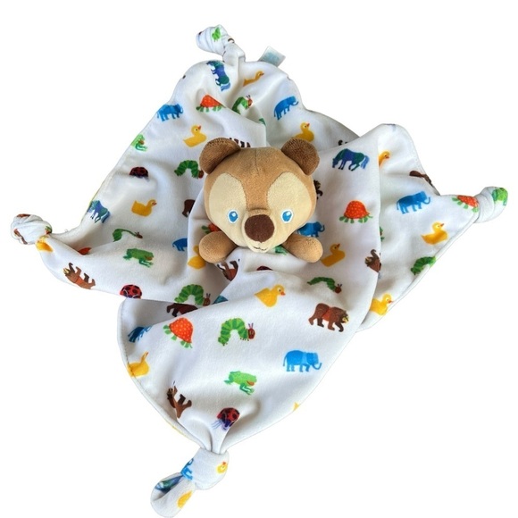 Eric Carle Bear Lovie Plush Snuggler Soother Security Blanket Hungry Caterpillar - Picture 2 of 8